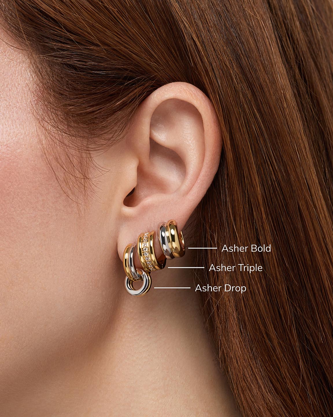 Hoop Earrings - Asher Medium
