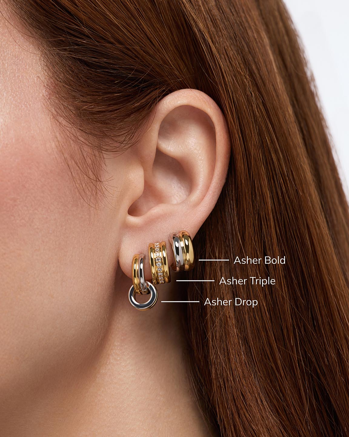 Hoop Earrings - Asher Medium