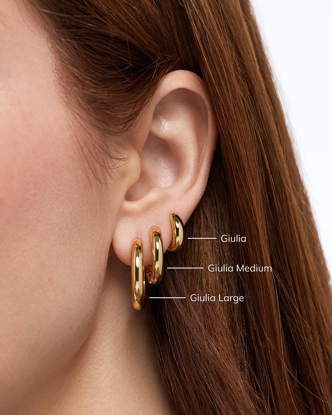 Ana Luisa Giulia Hoop Earrings