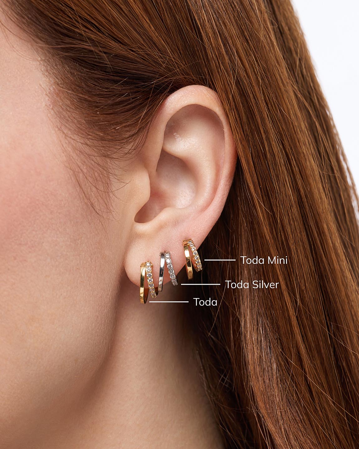 Double Hoop Earrings - Toda