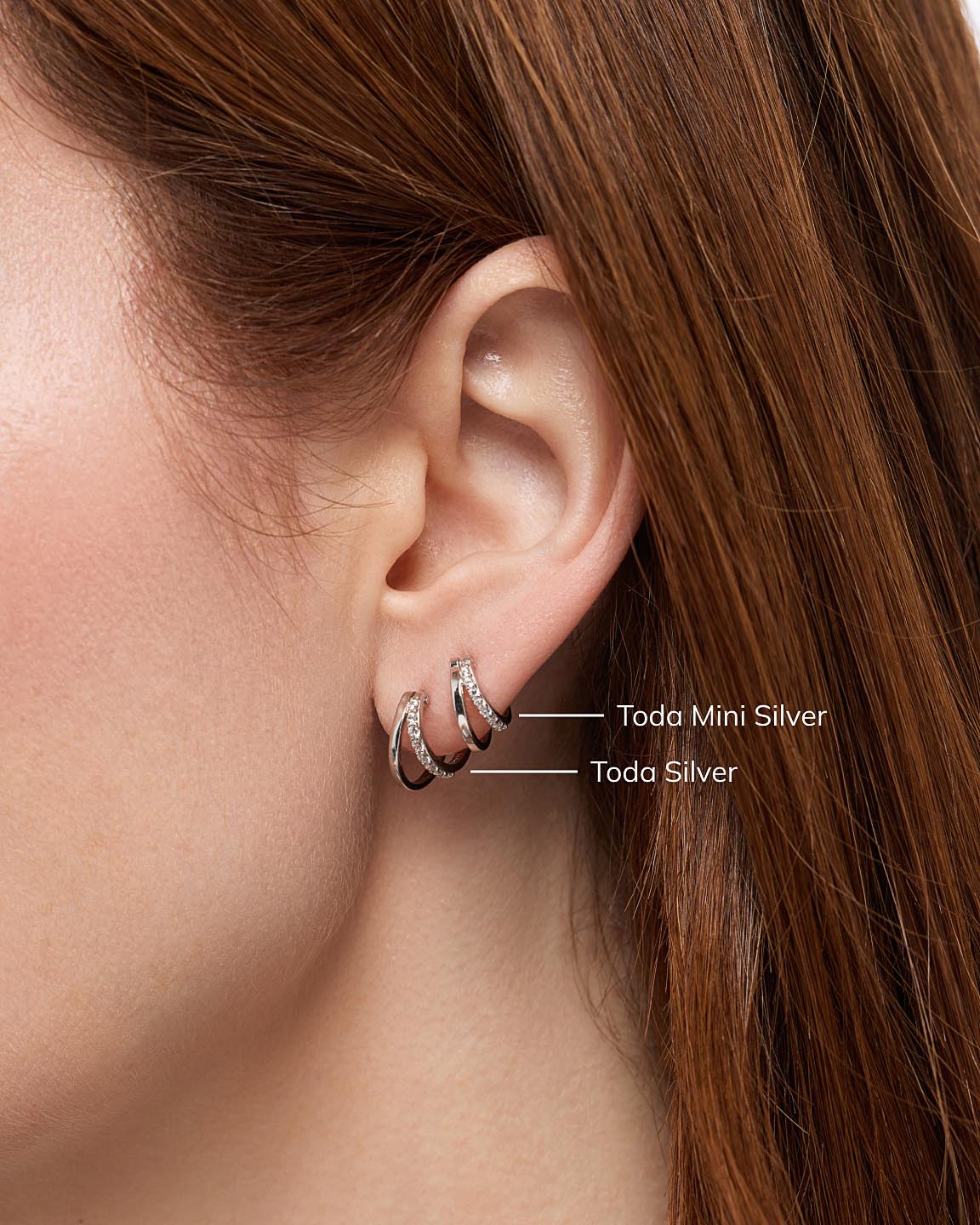 Double Hoop Earrings - Toda