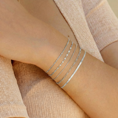 5-Piece Dainty Bracelets Stack