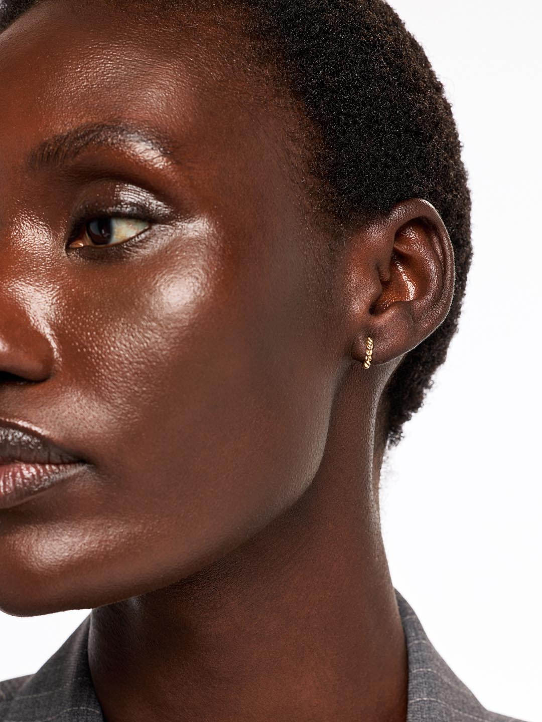 Solid Yellow Gold - Gold Twist Hoops Small