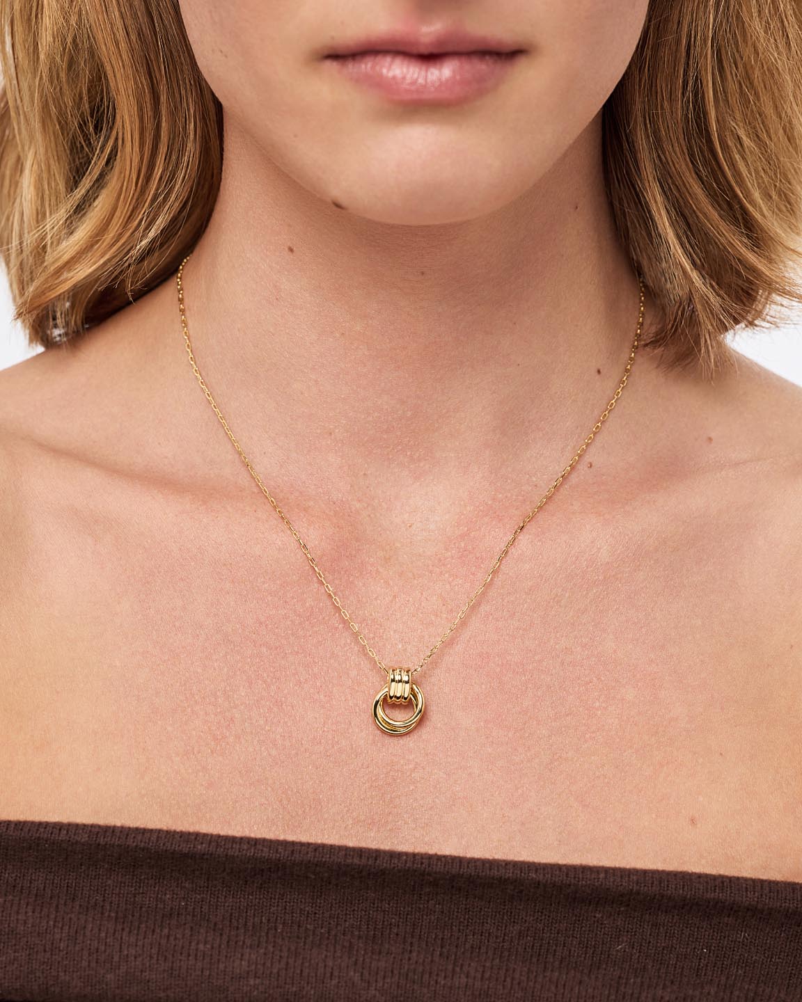 14K Gold Plated Dook Knocker Statement Pendant Necklaces For Women Ana Luisa Palmer Gold