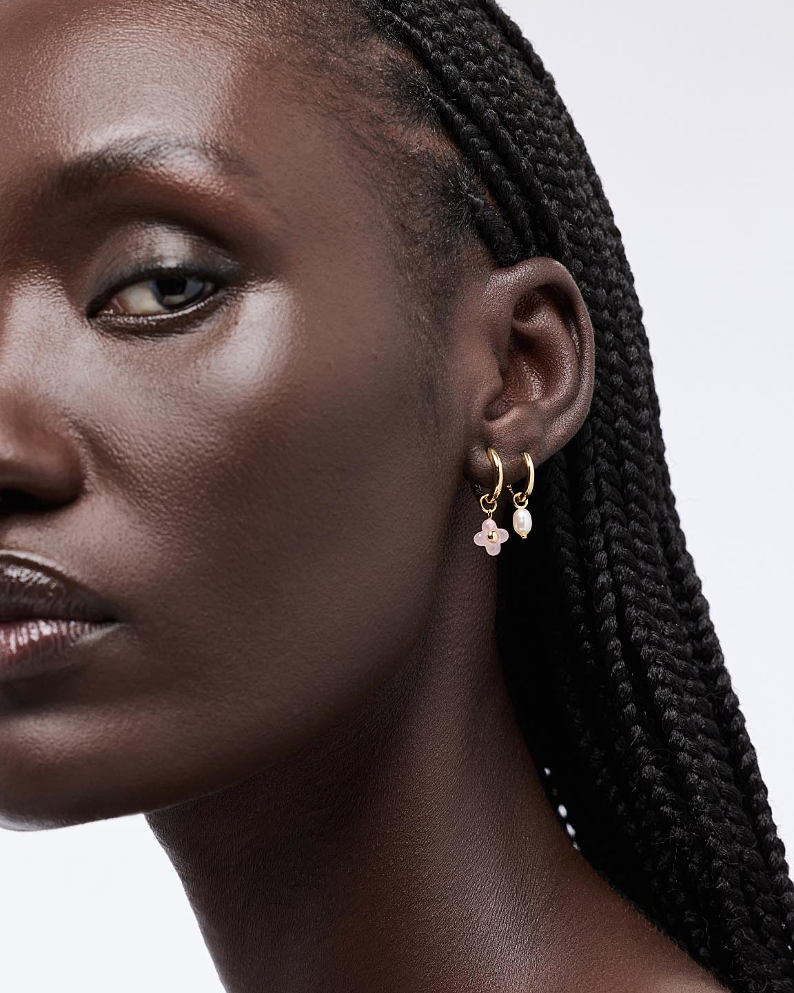 Flower Earrings - Liora Hoops