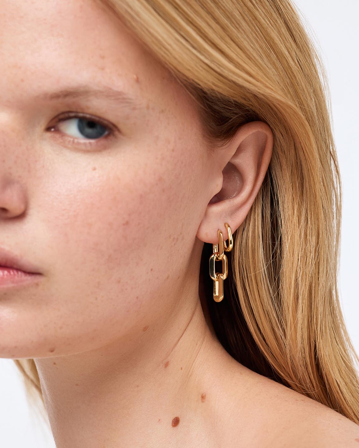 Statement Earrings - Eve Link Hoops