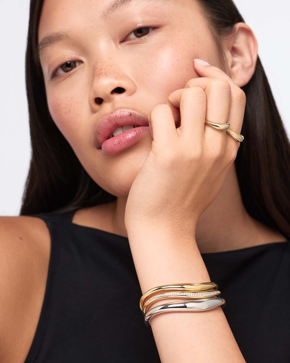 Bangle Bracelet - Talia Silver