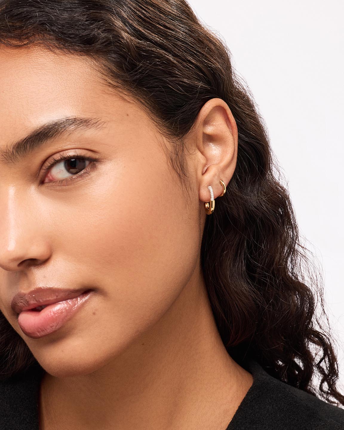 Gold Hoops - Brynley Hoops Large