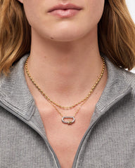 14K Gold Rhodium Plated Two Tone Statement Necklaces For Women Ana Luisa Cyrus Necklace