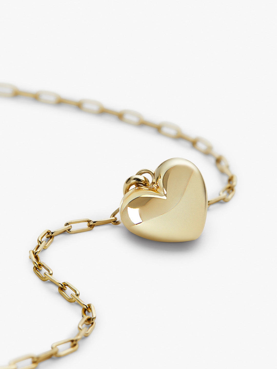 Gold Heart Necklace - Lev Small