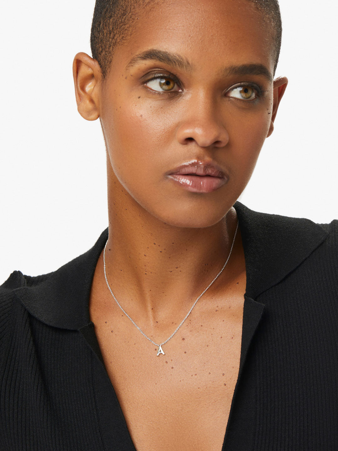 Gold Initial Necklace - Letter Necklace