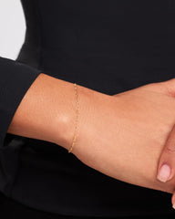 Solid Gold Diamond Fine Chain Bracelets For Women Ana Luisa Figaro Chain Bracelet