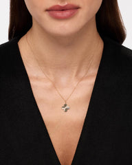 Solid Gold Diamond Solid Bloom Spring Ring Clasp Fine Flower Pendant Necklaces Ana Luisa Large Diamond Flower Charm Necklace