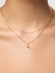 Solid Yellow Gold - Emerald Martini Charm