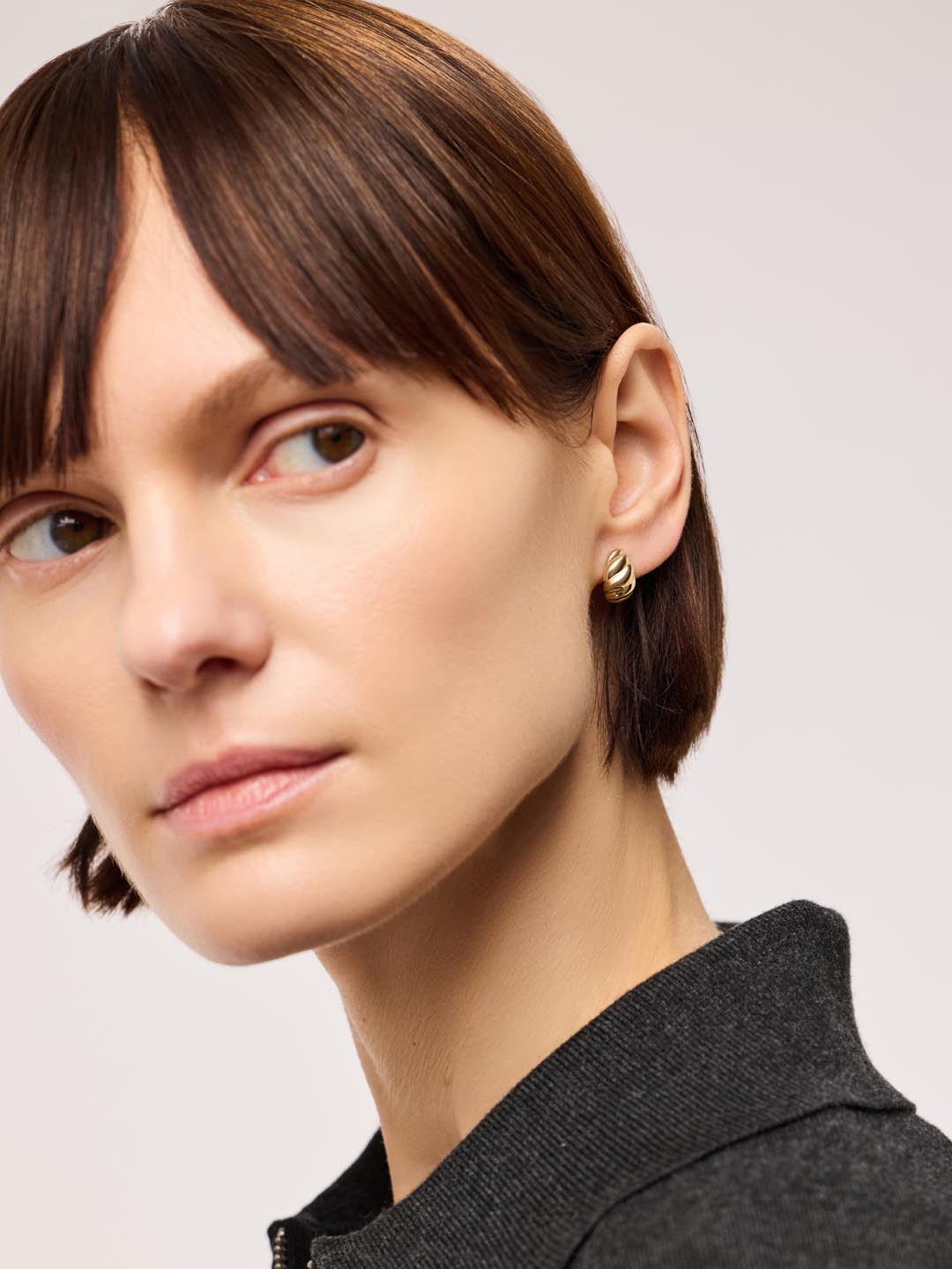 Gold Stud Earrings - Gold Mini Teardrop Studs