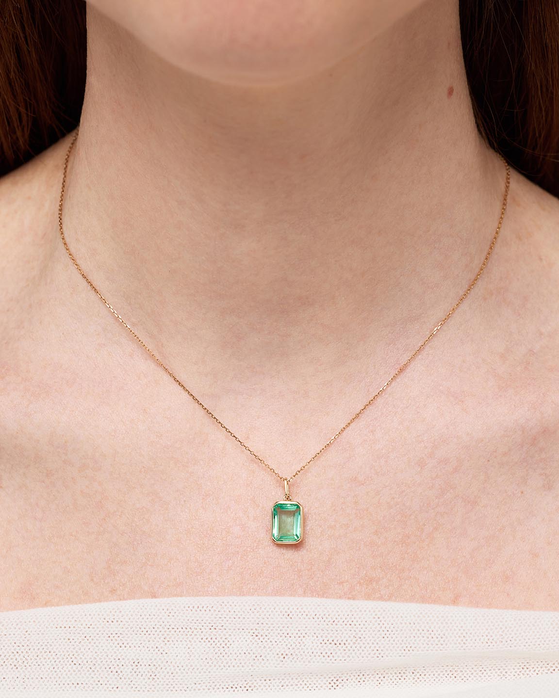 Solid Yellow Gold - Blue Topaz Spritz Charm