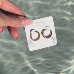 Hammered Hoops Earrings