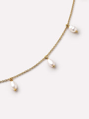Gold Pearl Necklace - Loki
