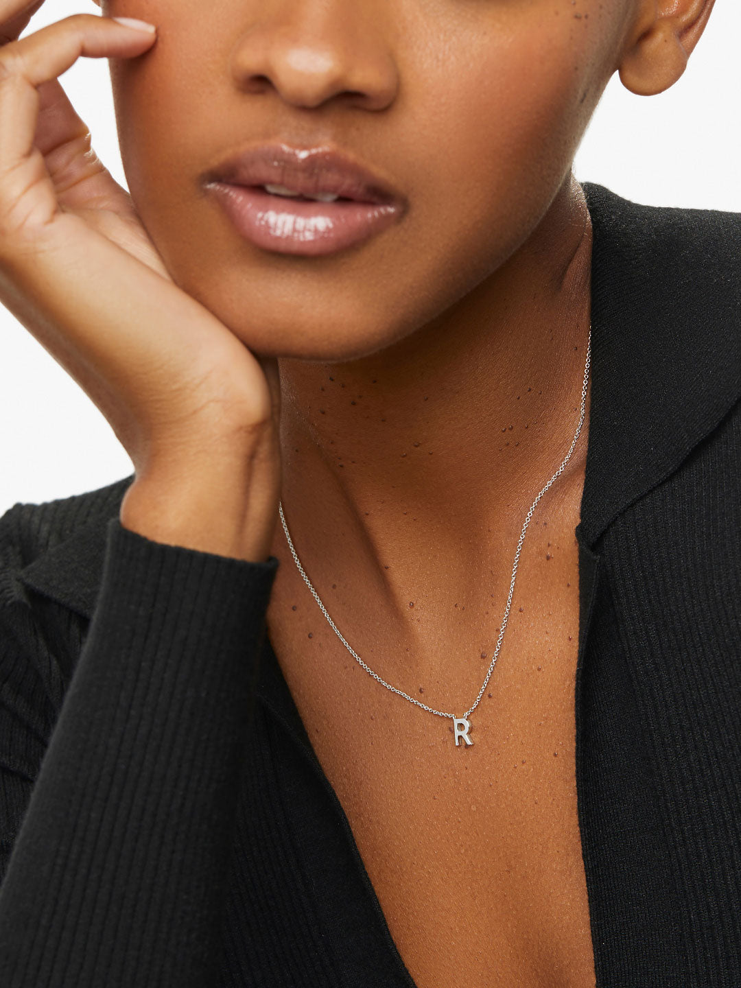 Gold Initial Necklace - Letter Necklace