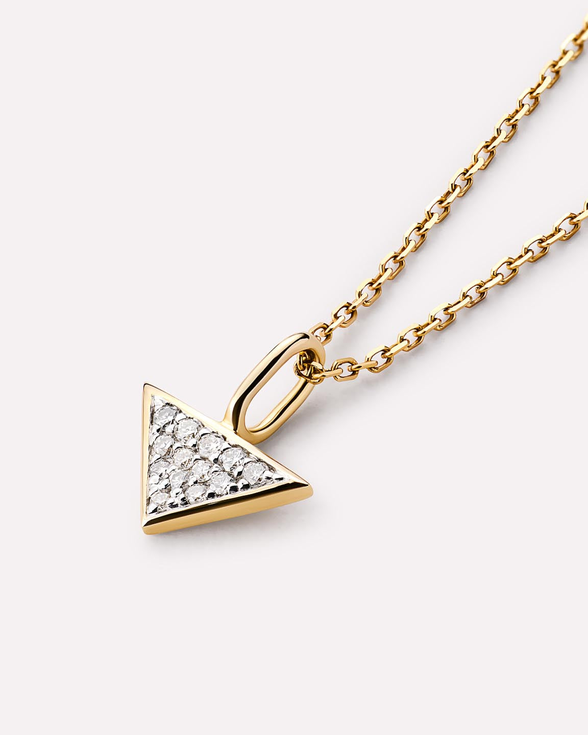 Solid Gold Diamond Fine Chain Necklaces For Women Ana Luisa Trillion Diamond Charm Necklace