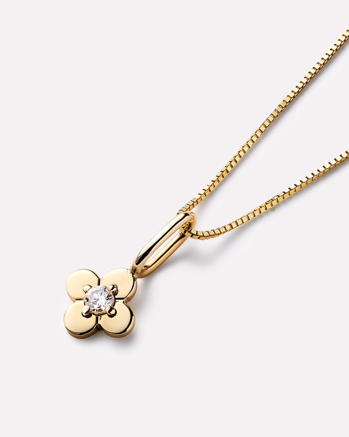 Solid Gold Diamond Solid Bloom Fine Green Flower Pendants Necklace Charms For Women Ana Luisa Gold Mini Flower Charm Diamond