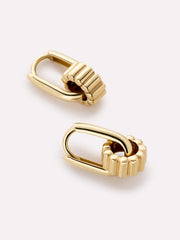 Solid Yellow Gold - Galaxy Hoop Set