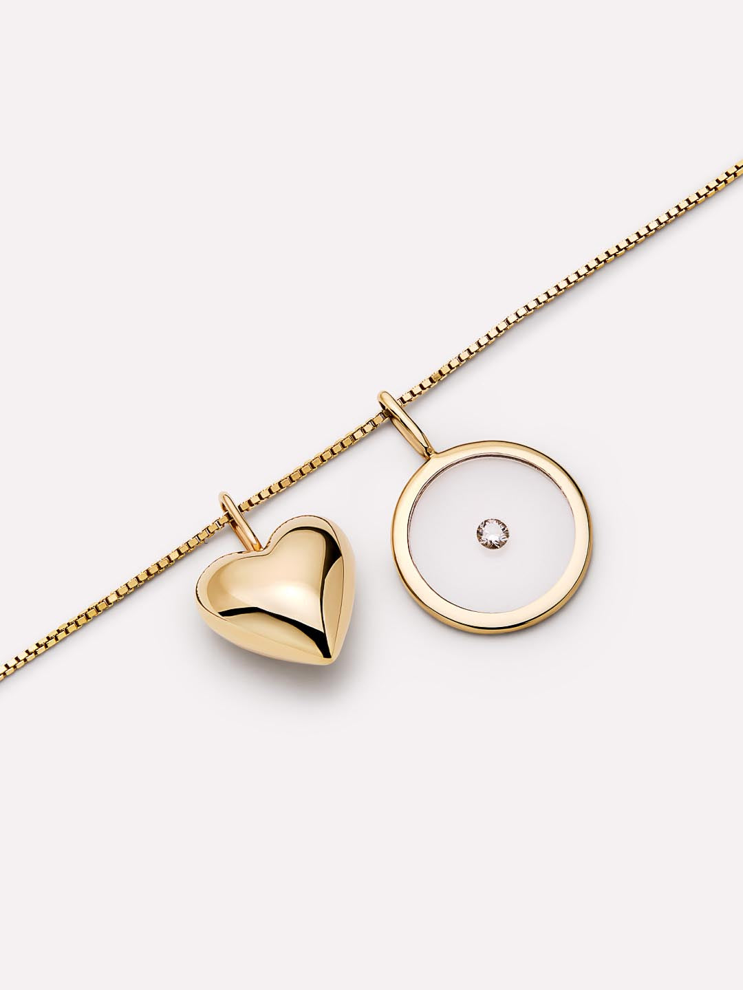 Gold Pendant - Gold Heart Charm