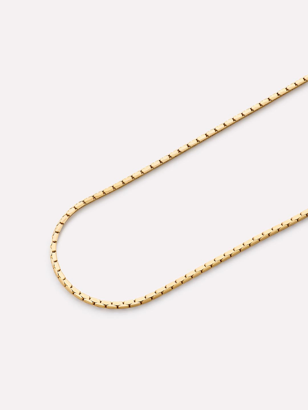 Solid Yellow Gold - Silk Chain Bracelet