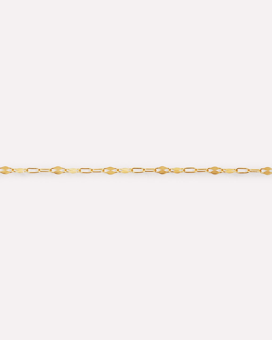 Solid Yellow Gold - Sparkle Link Chain Bracelet