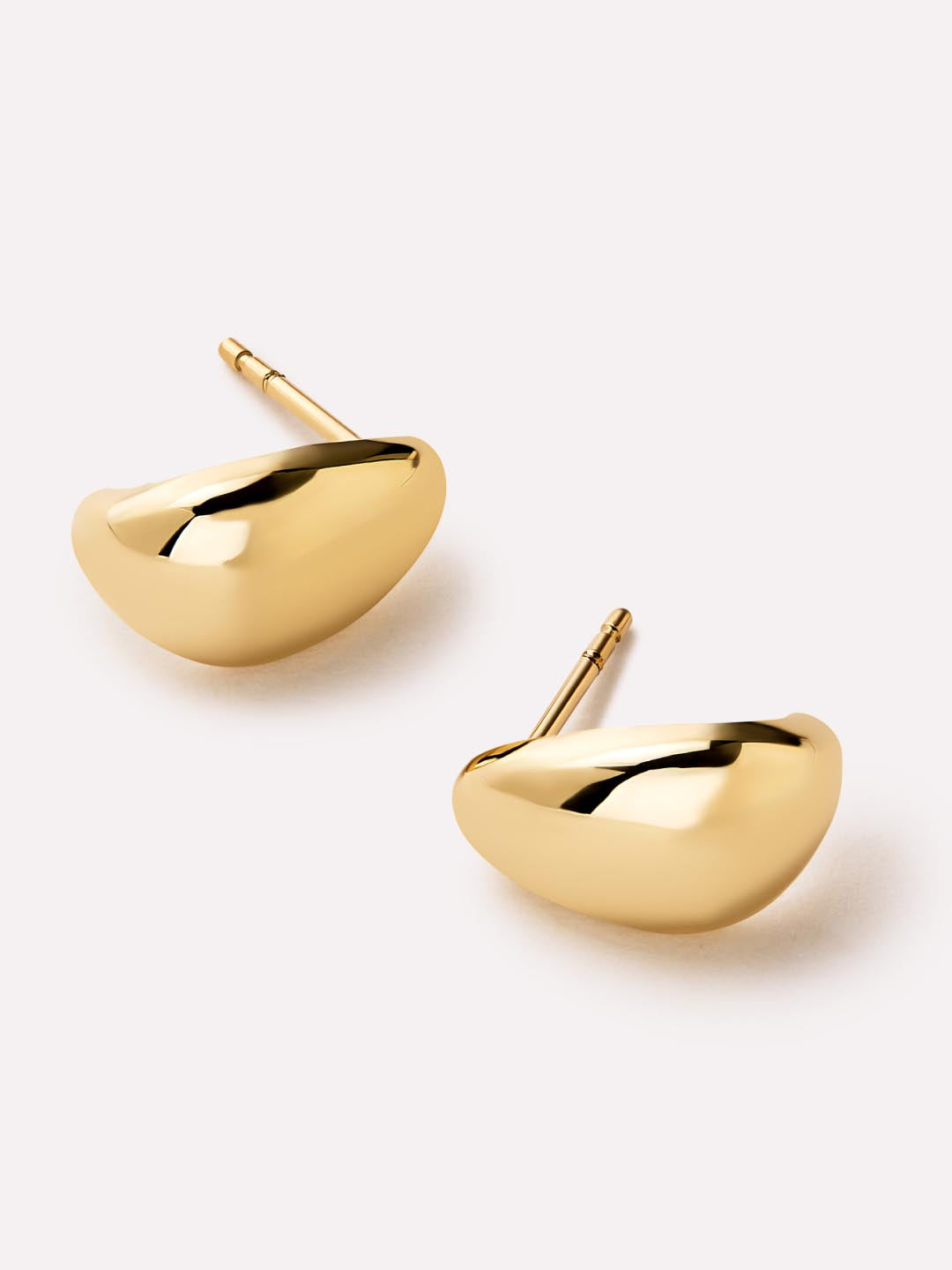 Gold Stud Earrings - Gold Mini Teardrop Studs