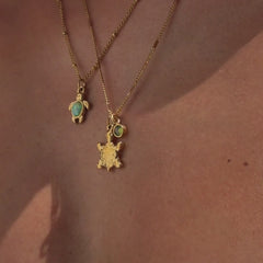 Opal Turtle Necklace