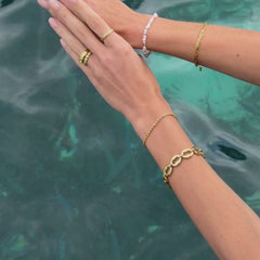 Layered Pebble Bracelet