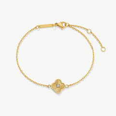 Pleated Clover Bracelet