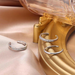 3-Piece 14K Opal Toe Rings