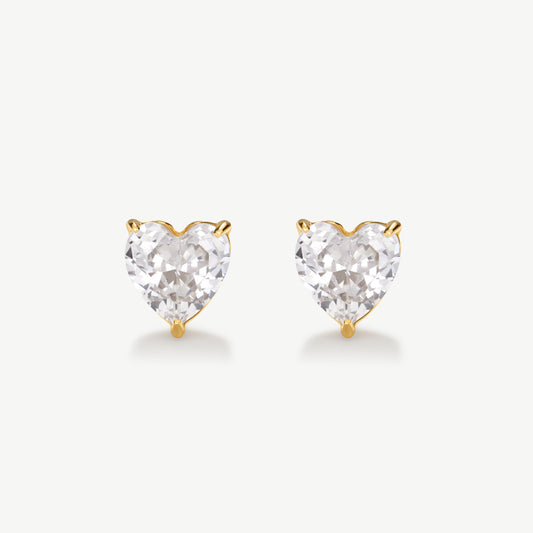 Classic Heart Tennis Studs