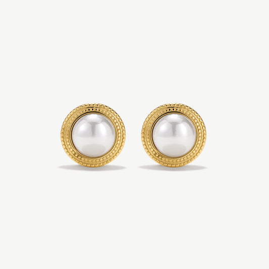 Bold Vintage Pearl Statement Earrings