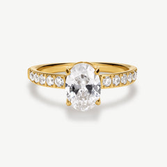 Oval Solitaire Ring 1ct