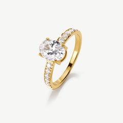 Oval Solitaire Ring 1ct