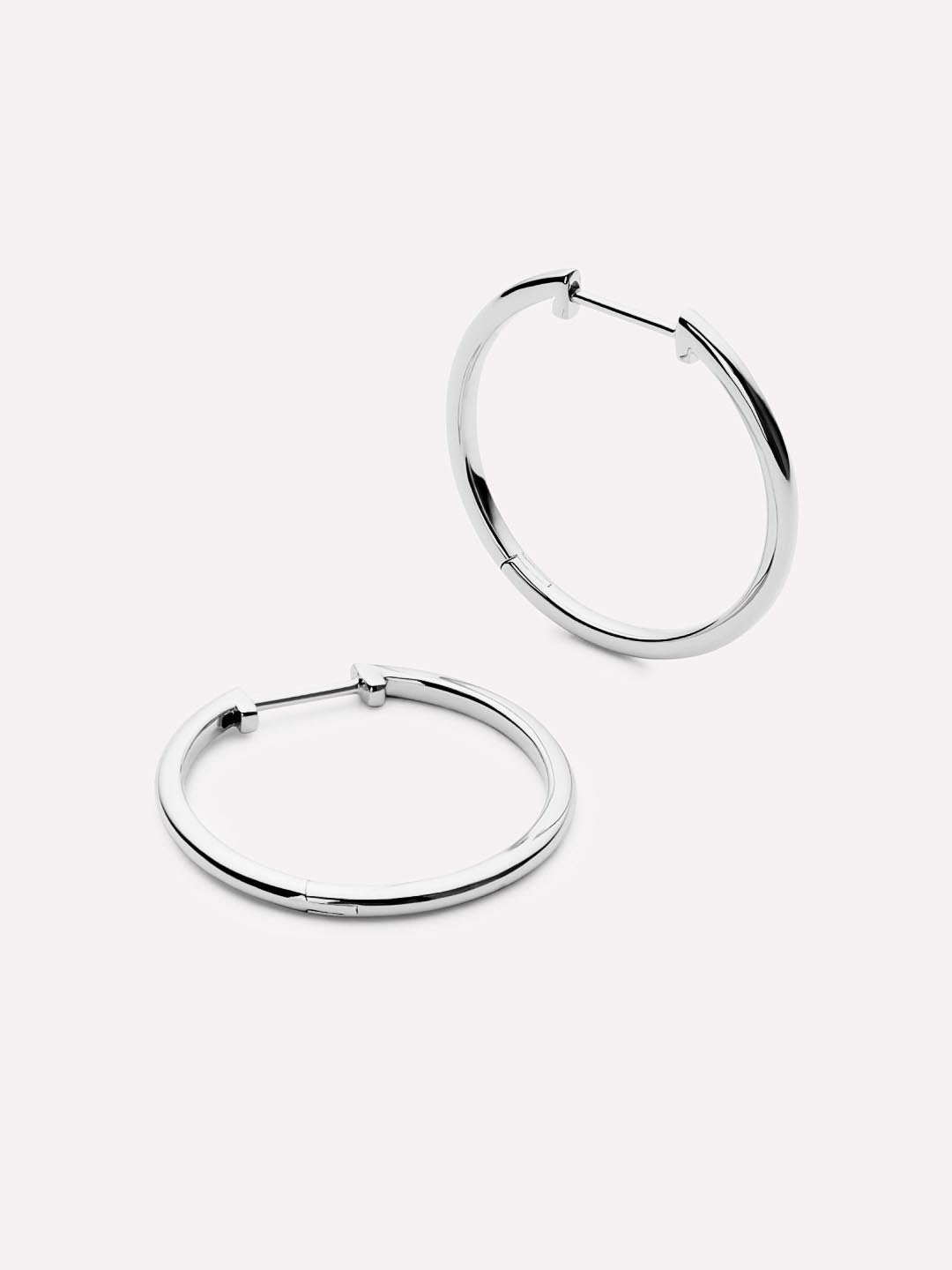 Medium Slim Endless Hoops - Lo Medium