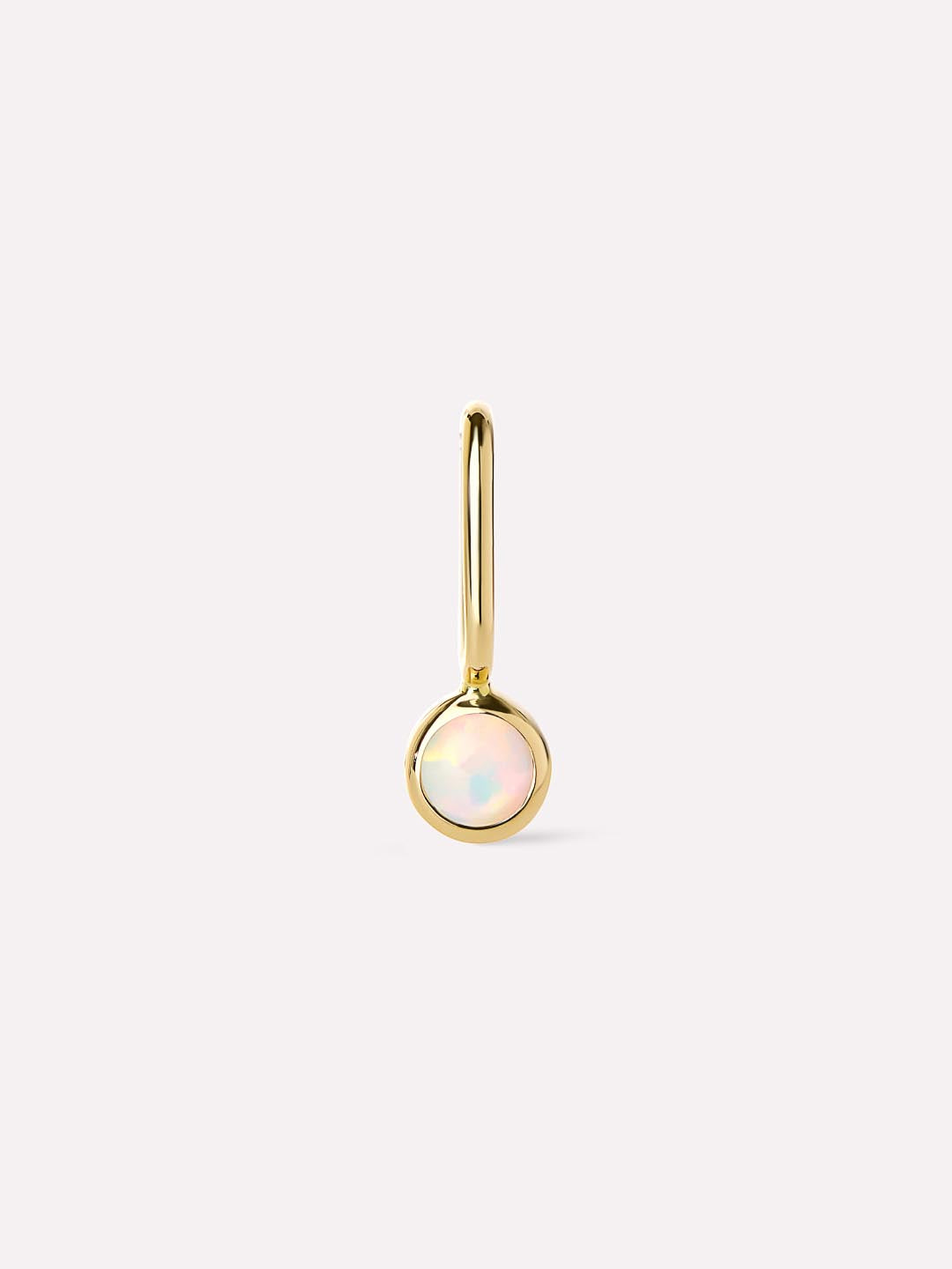 Ana Luisa Jewelry Necklace Charms Birthstone Gold Mini Birthstone Charm October Birthstone Gold Mini Opal Charm Solid Gold