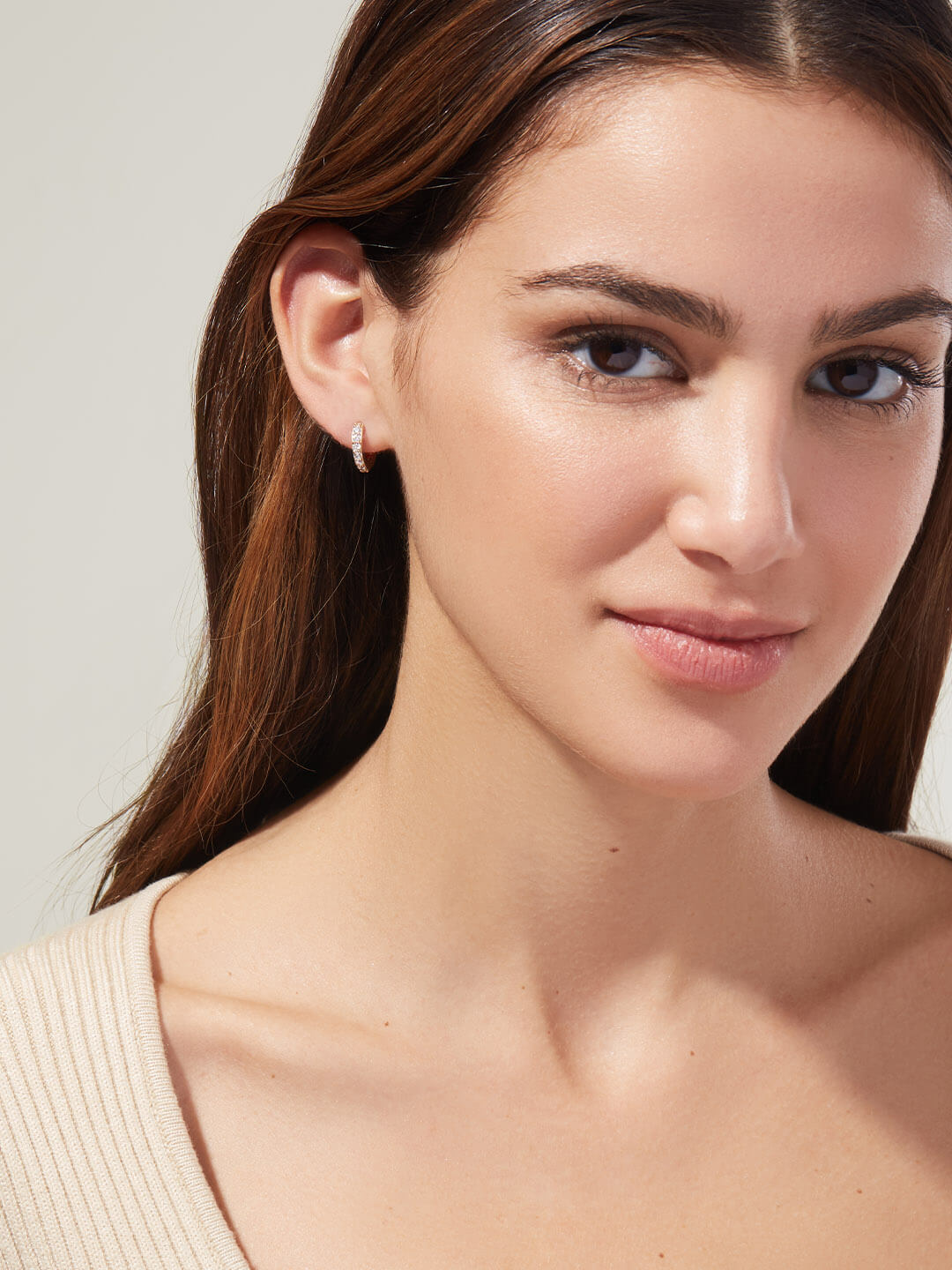 Huggie Hoop Earrings - Suzanne