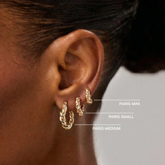 Twisted Hoop Earrings - Paris