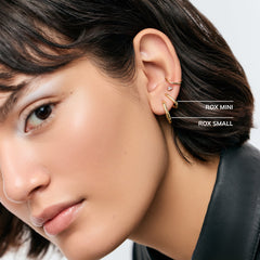 Gold Hoop Earrings - Rox Mini