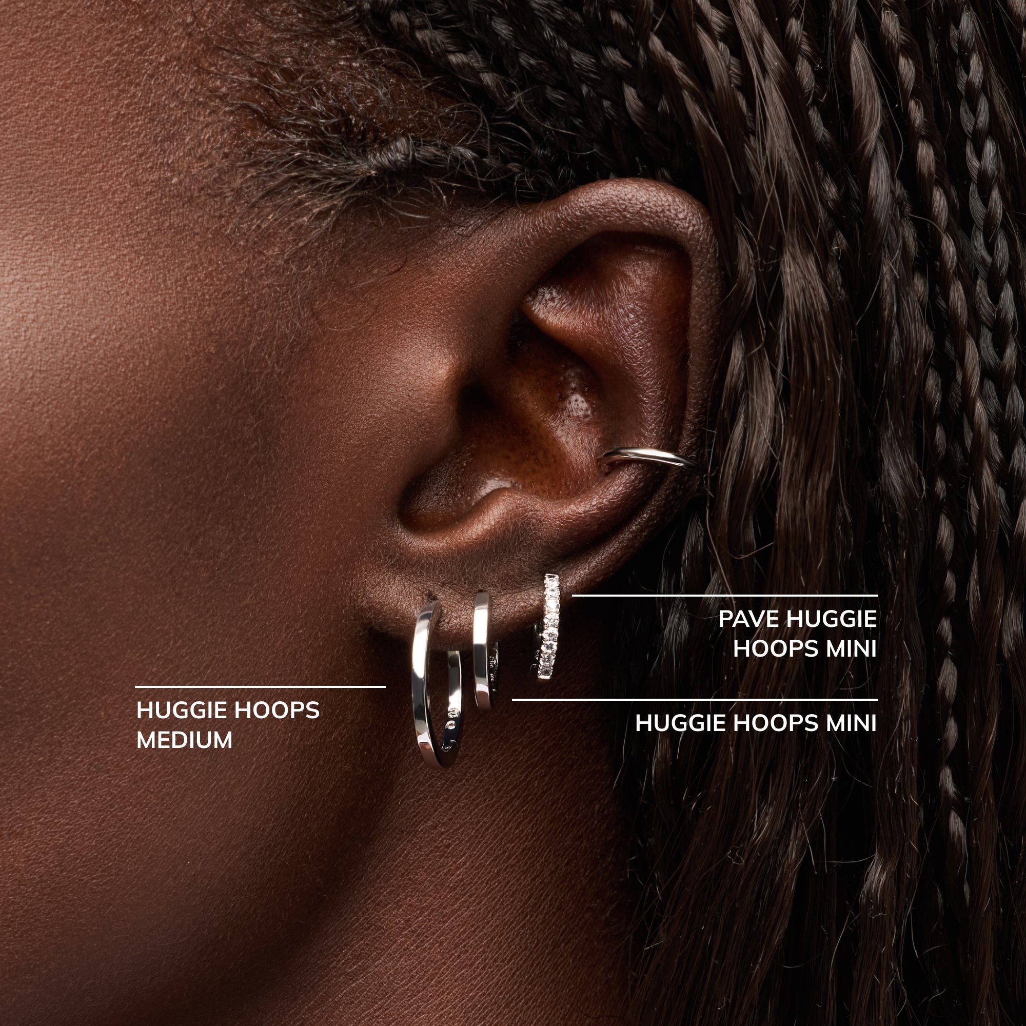 Gold Huggie Hoop Earrings - Huggie Hoops