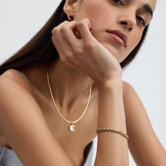 Classic Bezel Tennis Bracelet Coffee