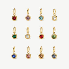 Mini Bezel Birthstone Charm
