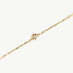 Bridesmaids Bracelet Heart with Stones
