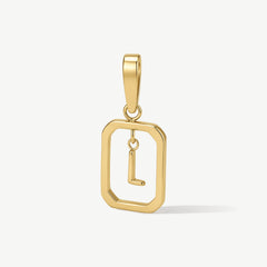 Floating Initial Pendant