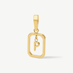 Floating Initial Pendant