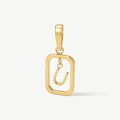 Floating Initial Pendant